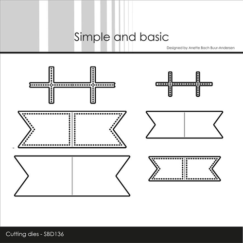 Simple and Basic die Mini flag 7,2x2,5cm